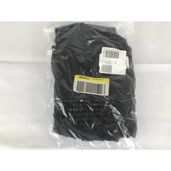 BROOKE SHIELDS Timeless Button Front Blouse With Ruffle Black Reg 10 New A342217 - Picture 4 of 8